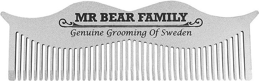 Mr Bear Family Schnurrbartkamm Stahl 1St.