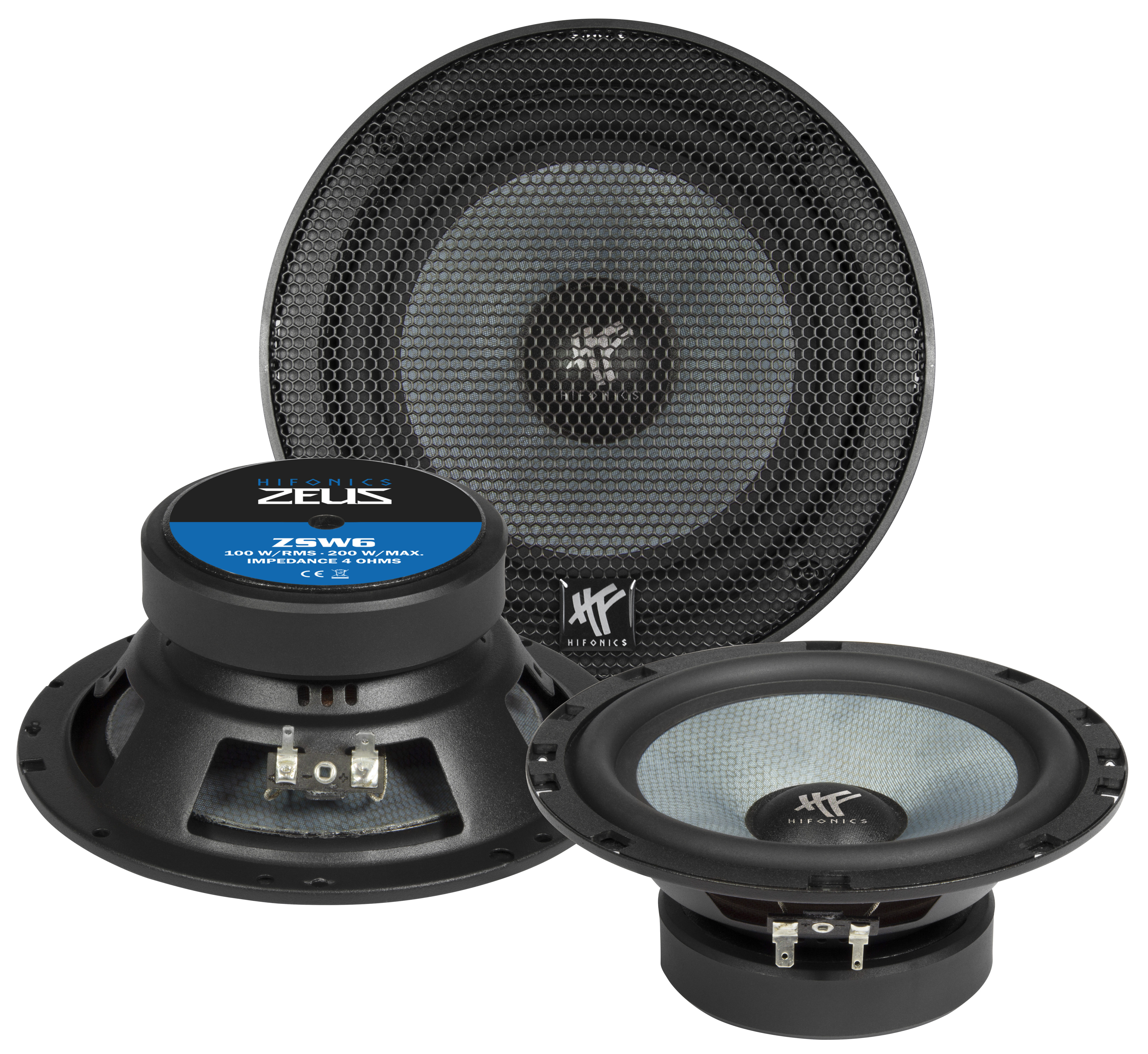 HIFONICS ZEUS Midbass 16,5 cm ZSW-6 Woofer-Paar 16,5 cm ZSW6