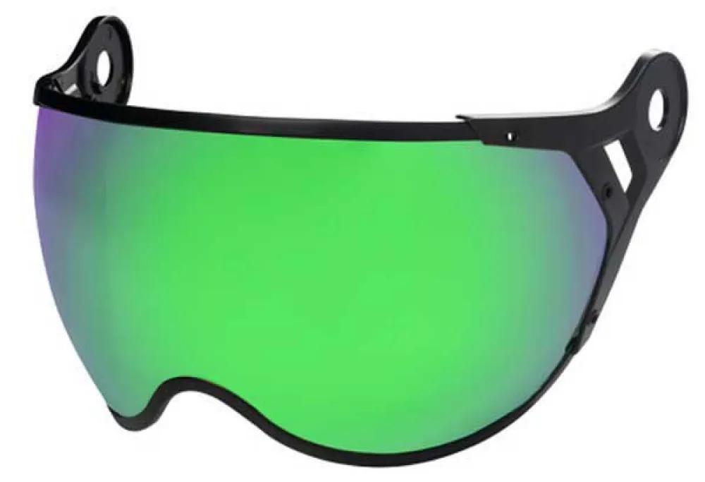 Geformtes schillerndes grünes S2-Visier für CGM 801 EBI-Helm 9801-BS6-07E