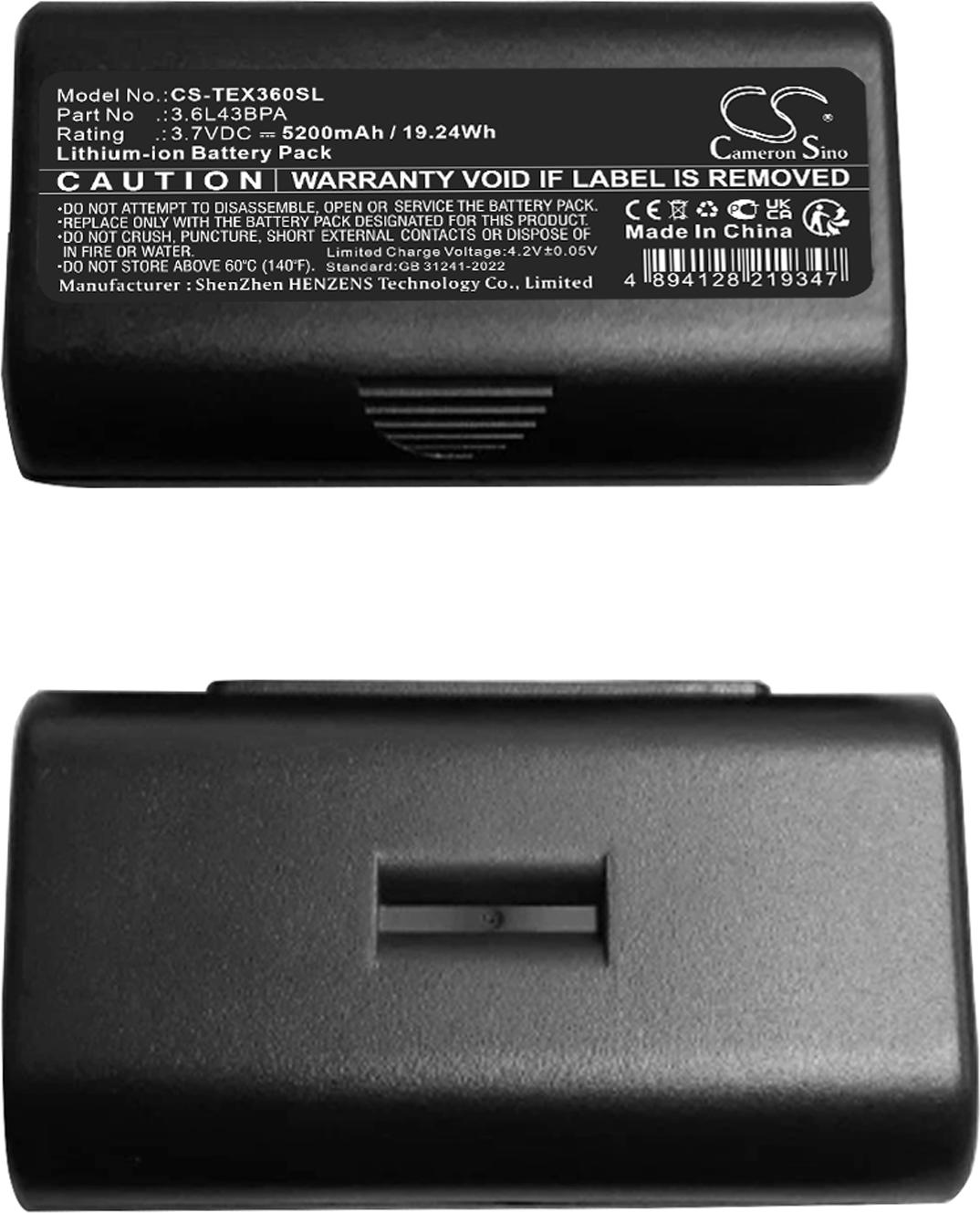 TECHTEK Akku Kompatibel mit [Texas Instruments] TI-Navigator Ersetzt 3.6L43BPA