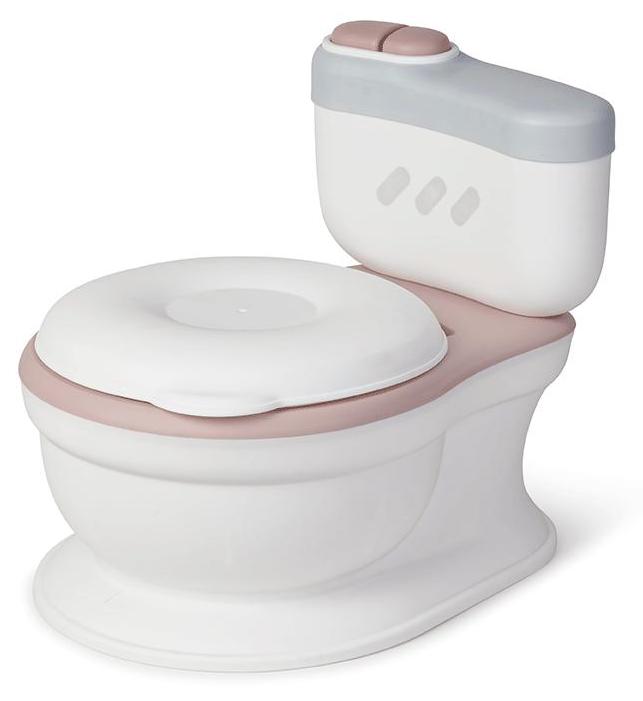 Saro Musikalisches Töpfchen in WC-Form, weiß und rosa