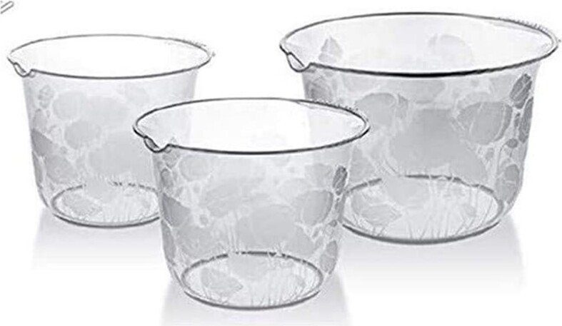 Conny Clever® Rührschüsseln 3er-Set Salatschüssel Servierschüssel Teigschüssel Backschüssel, 551