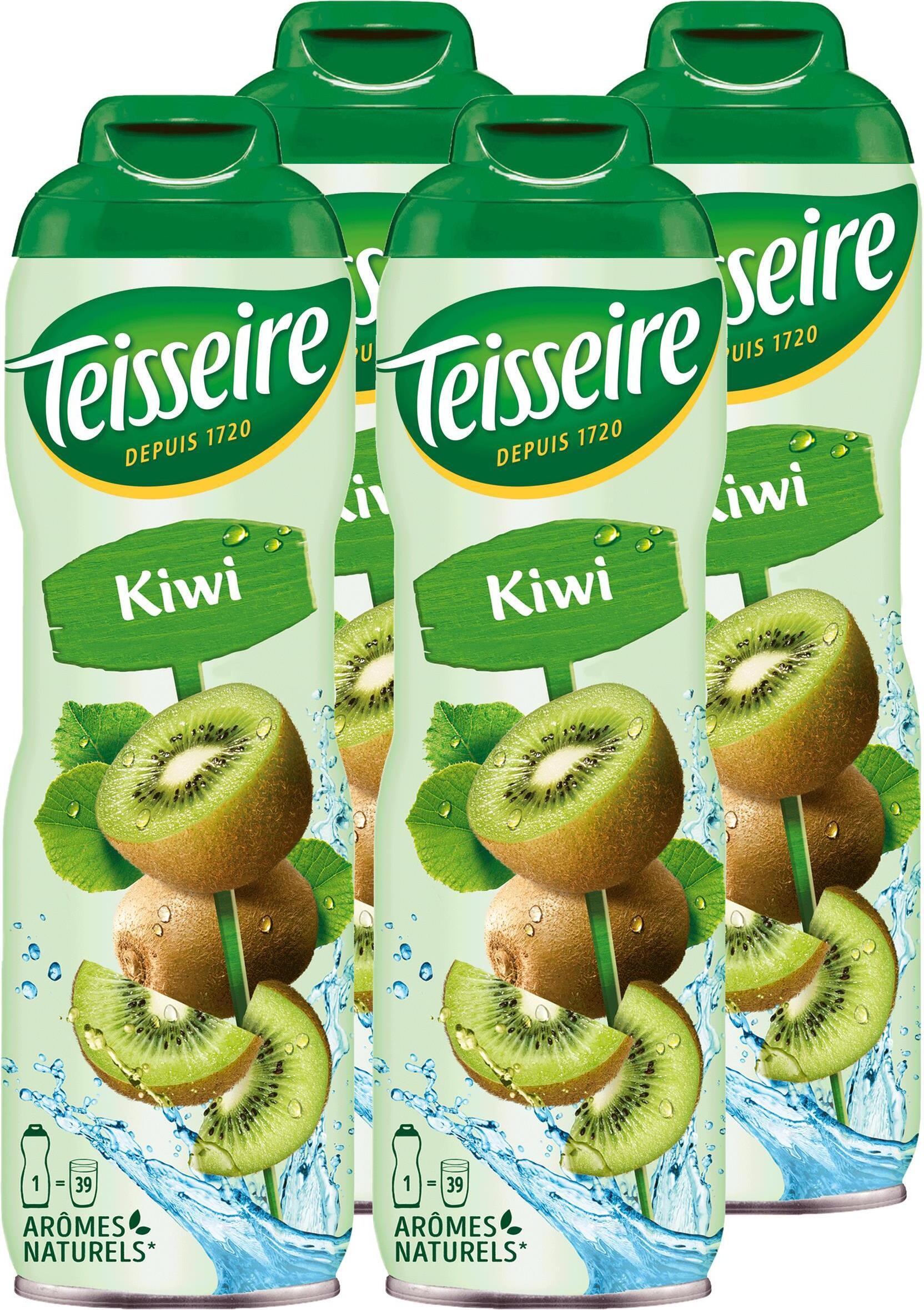 Teisseire Getränke-Sirup Kiwi 600ml - Intensiv im Geschmack (4er Pack) 75204