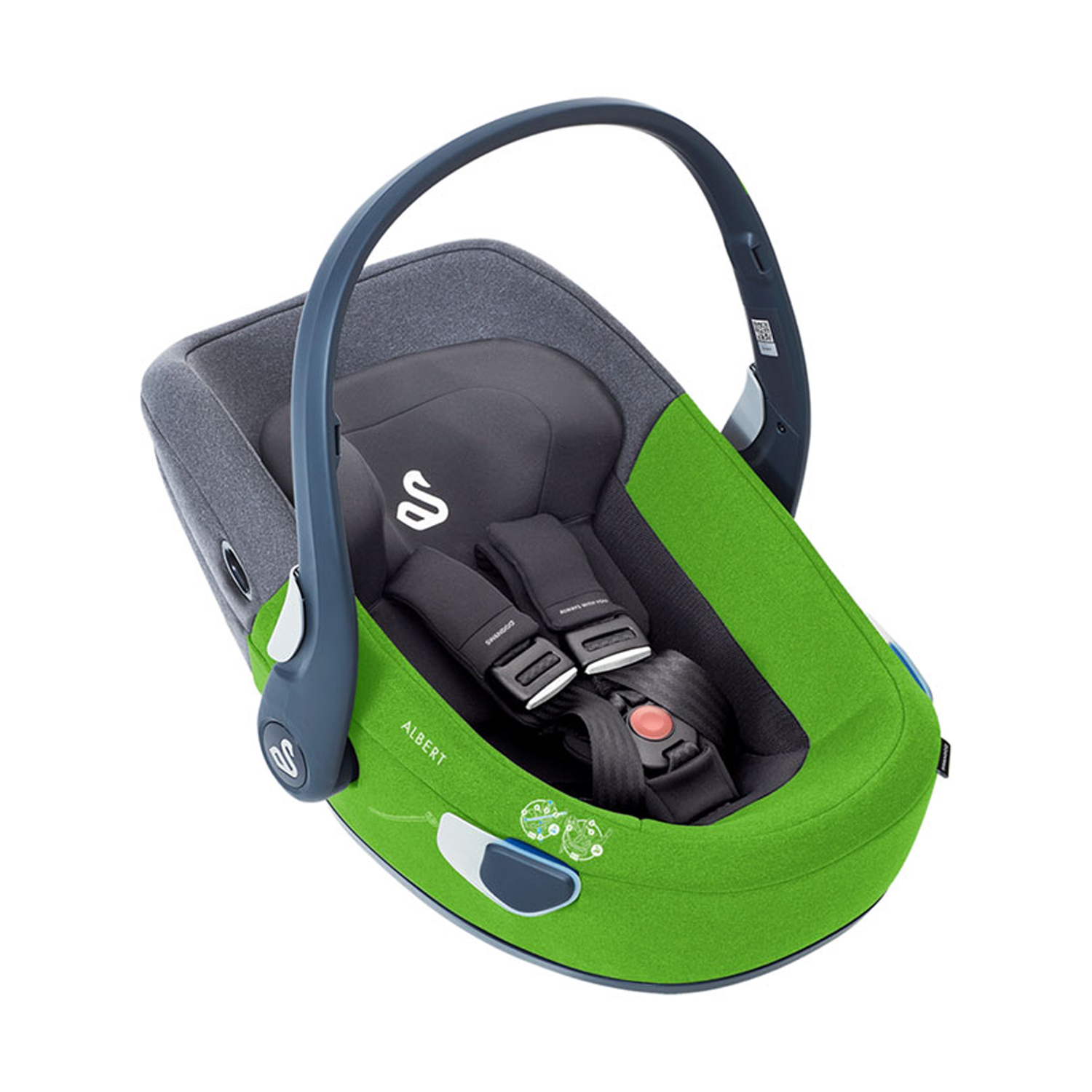 Swandoo Albert I-Size Autositz Lime / Sesame Grey | Neue Autositze