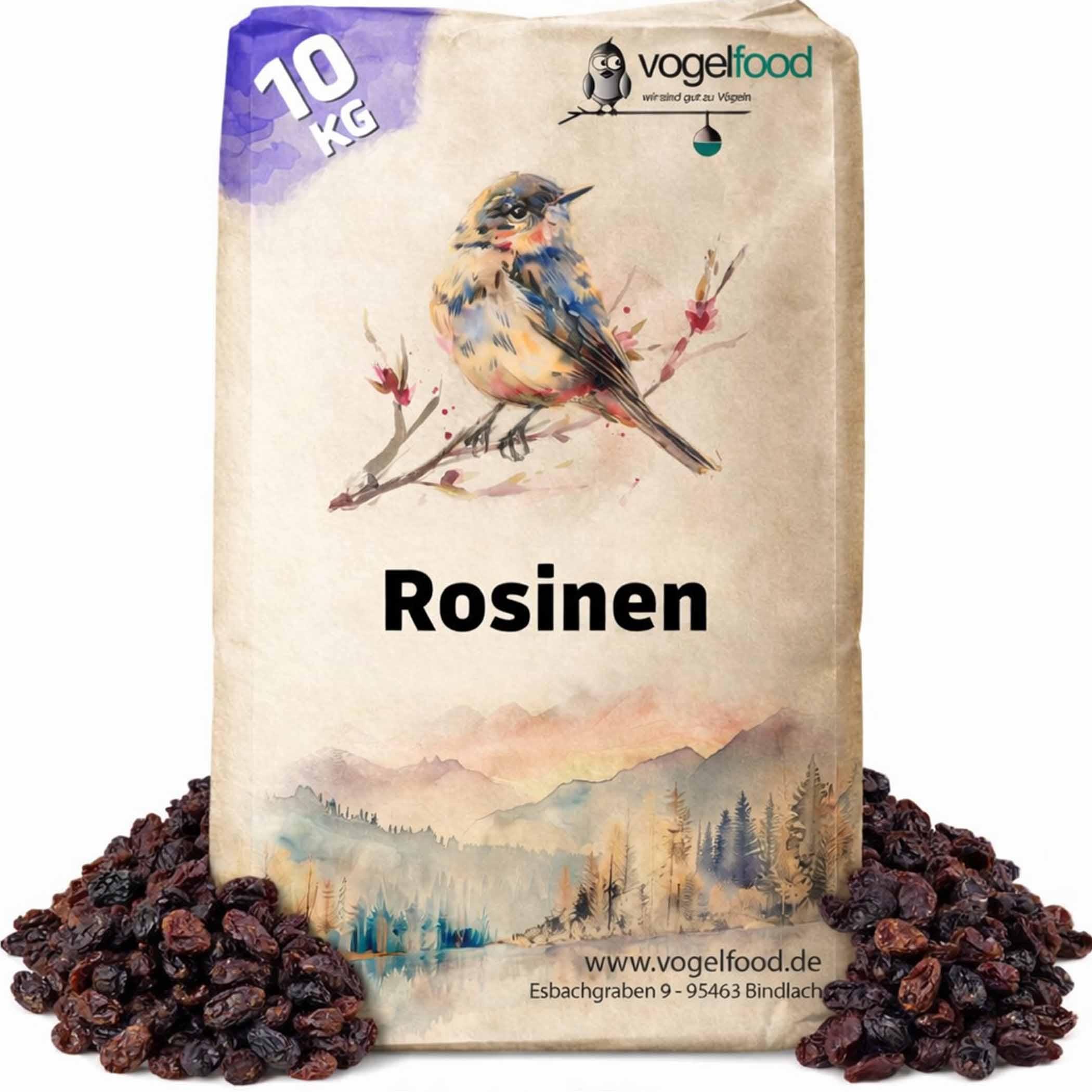 Samore GmbH 10 kg Rosinen Futterrosinen Vogelfutter