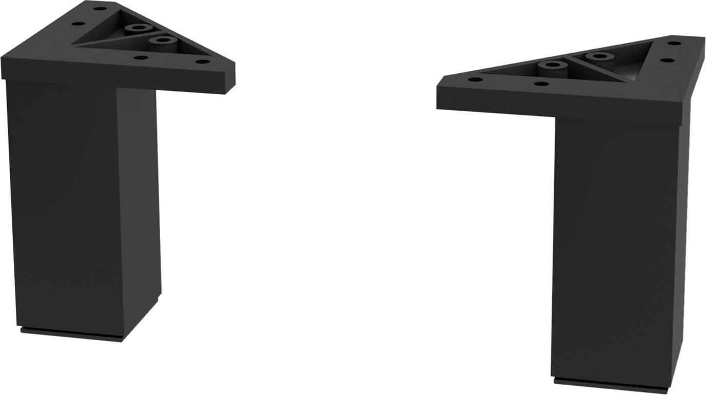 Salgar Satz Füße MATT SCHWARZ Hauteur 150 mm 90820