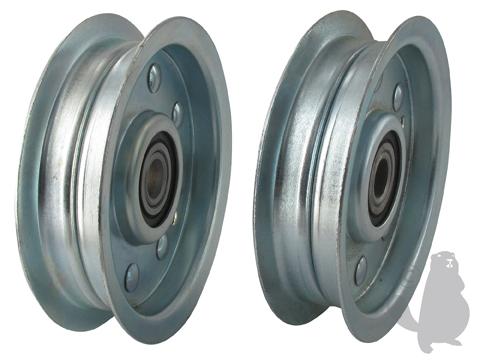 AUTRES Flachrille mit Rand. Ø: Außenseite: 101,60 mm, Bohrung: 12,70 mm, H: 23,81 mm.