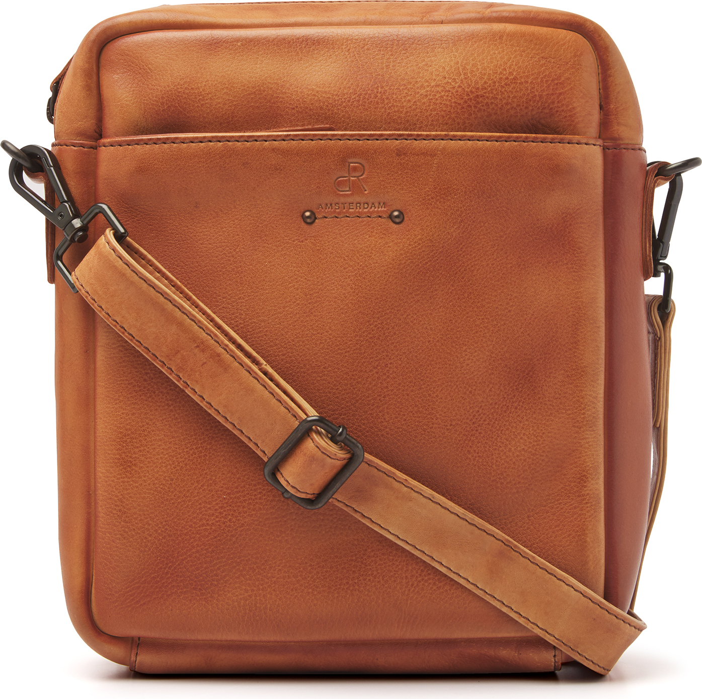 dR Amsterdam Umhängetasche Herren | Umhängetasche Mann | Umhängetasche aus Leder für Herren | Tampa - 933575 Camel