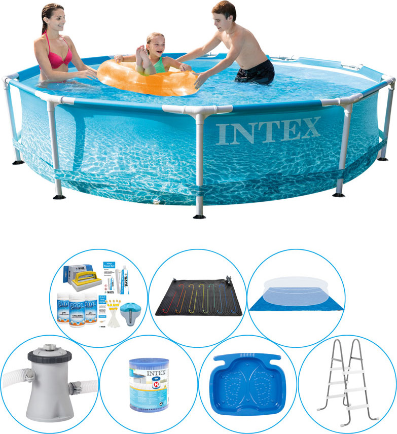 Bazén Super Deal - 8-dielny - Intex Kovový rám plážový 305x76 cm