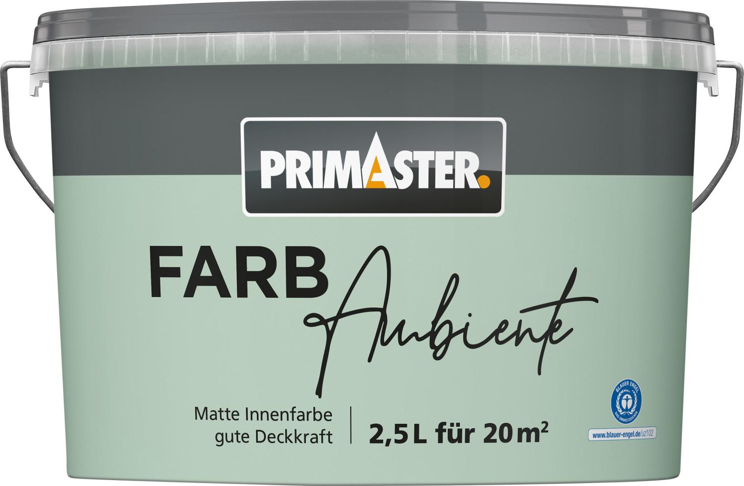 Primaster Farbambiente Wandfarbe matt minze 2,5 L