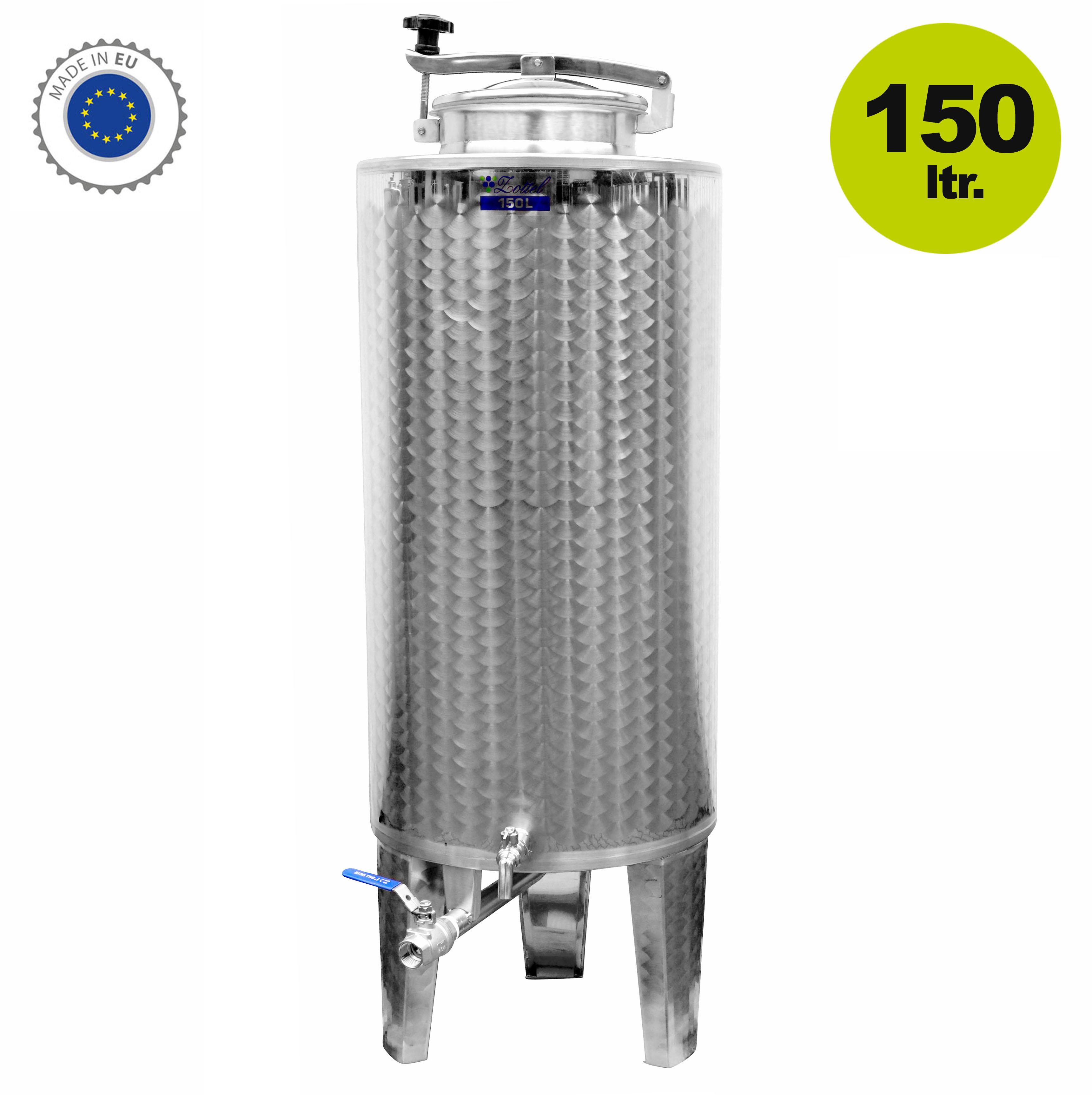 Zottel Branntweintank 150 Liter Schnapstank Edelstahltank Likörtank Lagertank