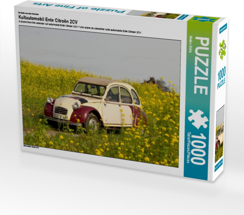 Calvendo Ein Motiv aus dem Kalender Kultautomobil Ente Citroën 2CV 1000 Teile Puzzle quer 640x480mm, Bölts Meike; 7310130
