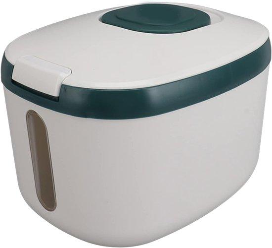 OEM Luftdichte Reiskiste, grün, 15 kg, durchsichtiges Fenster 2026
