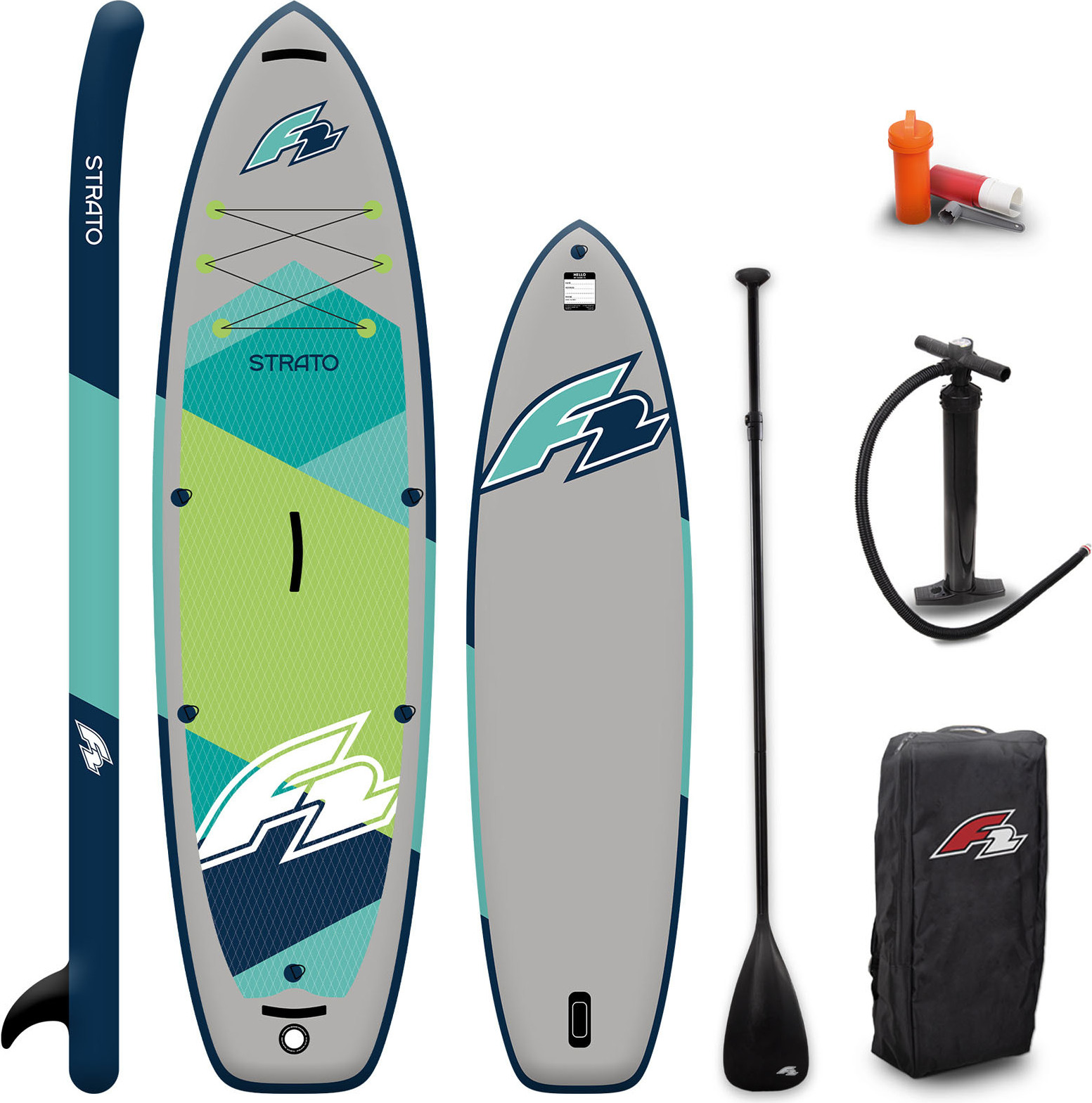 F2 SUP Stand Up Paddle Board Strato 10'5'' Grün 2024