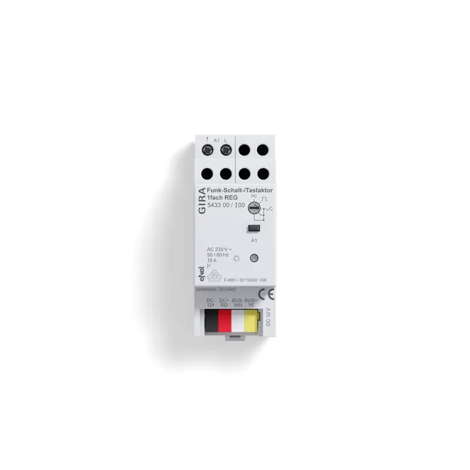 Gira 543300 Funk-Schalt-/Tastaktor REG 1fach Gira eNet