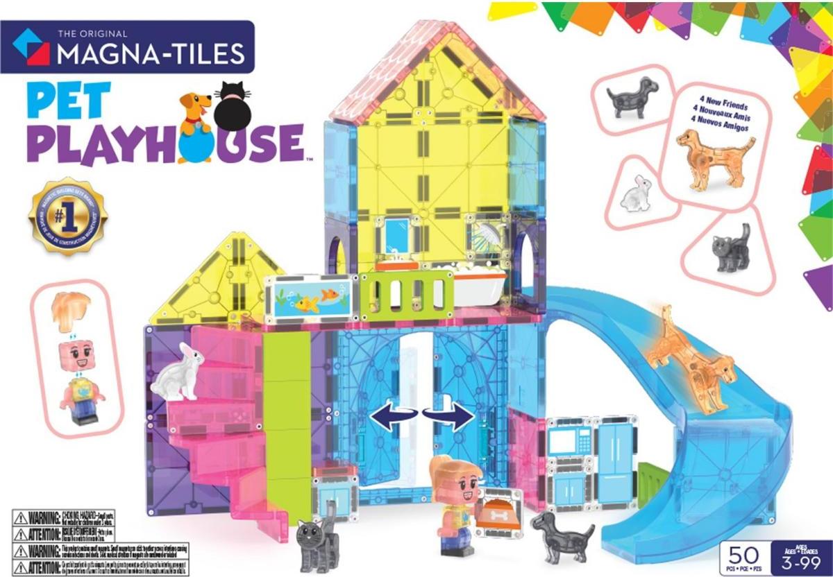 Magna Tiles Magnetset Magna-Tiles House fü r Kinder 50 Stü ck