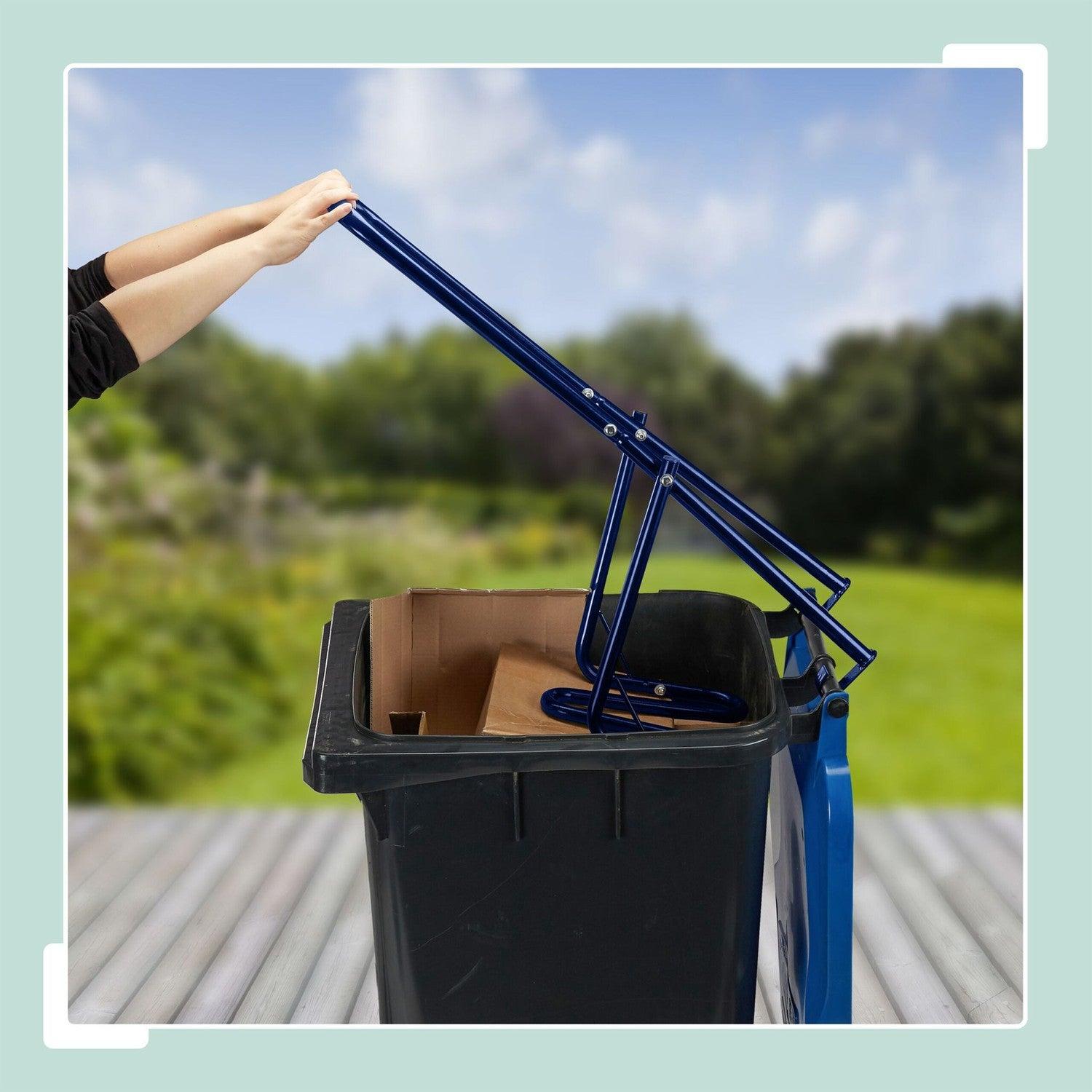 Northix Manueller Abfallverdichter aus Stahl für Mülltonnen