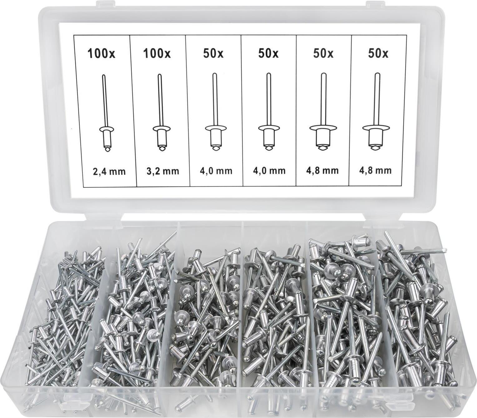 50 Stück Alu/Stahl-Nieten Flachkopf Blindnieten Popnieten Größe wählbar 3,2/4,0/4,8 mm neu (4,0 50 Stück Alu/Stahl-Nieten Flachkopf Blindnieten Popnieten Größe wählbar 3,2/4,0/4,8 mm neu (4,0