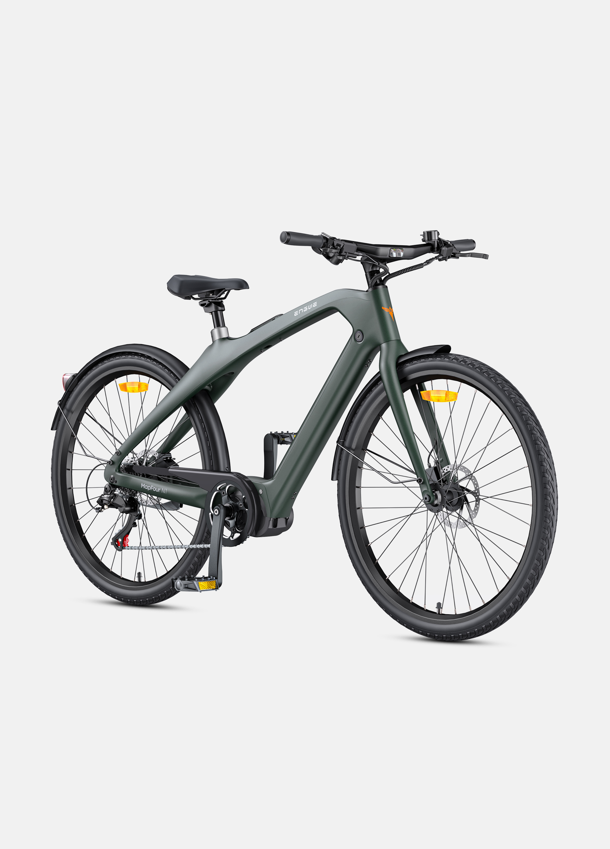 250W motor so stredovým pohonom, krútiaci moment 80 Nm Mestský e-bike z uhlíkových vlákien E-Holland bikes 2025