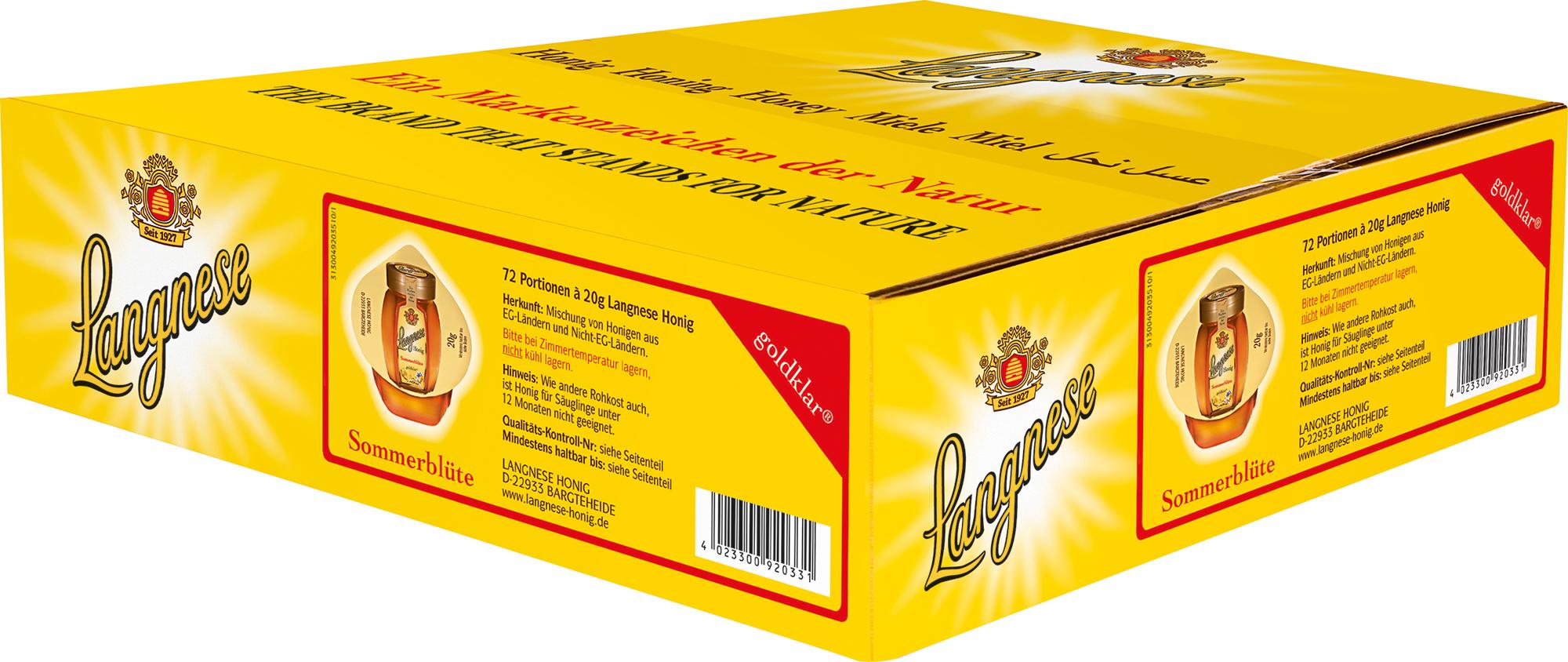 Langnese Honig Sommerblütenhonig 70102915 20g 72St.