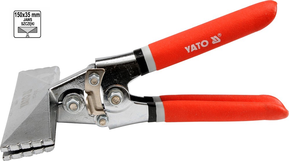 YATO Falzzange Klemmzange Abkantzange Zange gerade 80 x 35 mm 8129