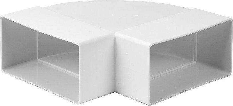 Belüftungsadapter Belüftung Bogen Europlast KLH 110 x 55 mm 90 ° weiß