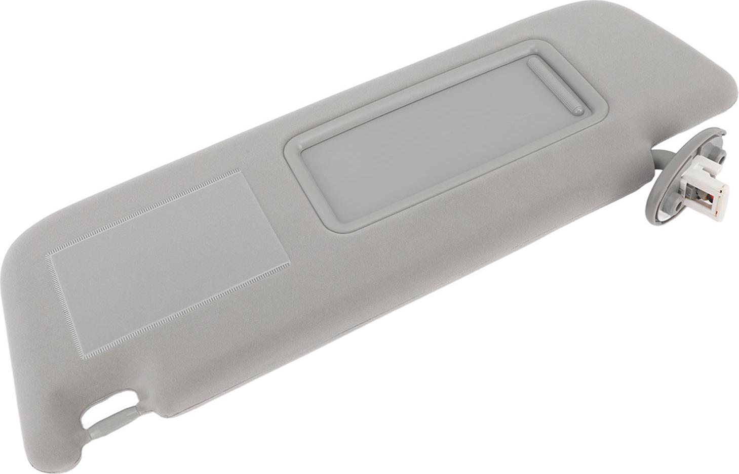 Cocosity Auto-Sonnenblende Grau Multifunktionale robuste Seiten-Sonnenblende mit Lampe und Spiegel Für Land Cruiser Prado Links: 7432060850B1, 74320 60850 B1