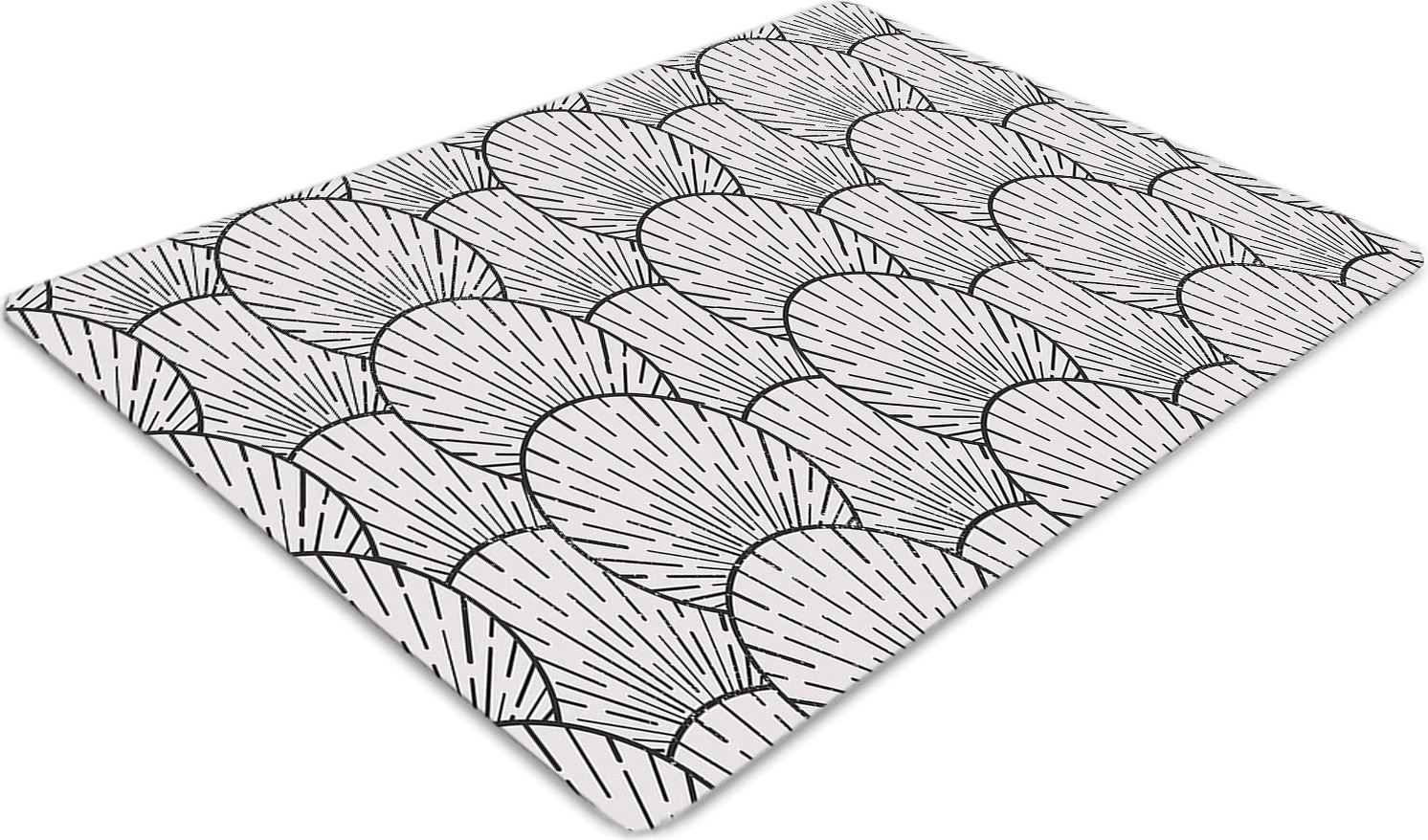 Podlahová ochranná podložka - Ochranná podložka pod stoličku - Podlahová podložka - 100x70 cm - Mušle