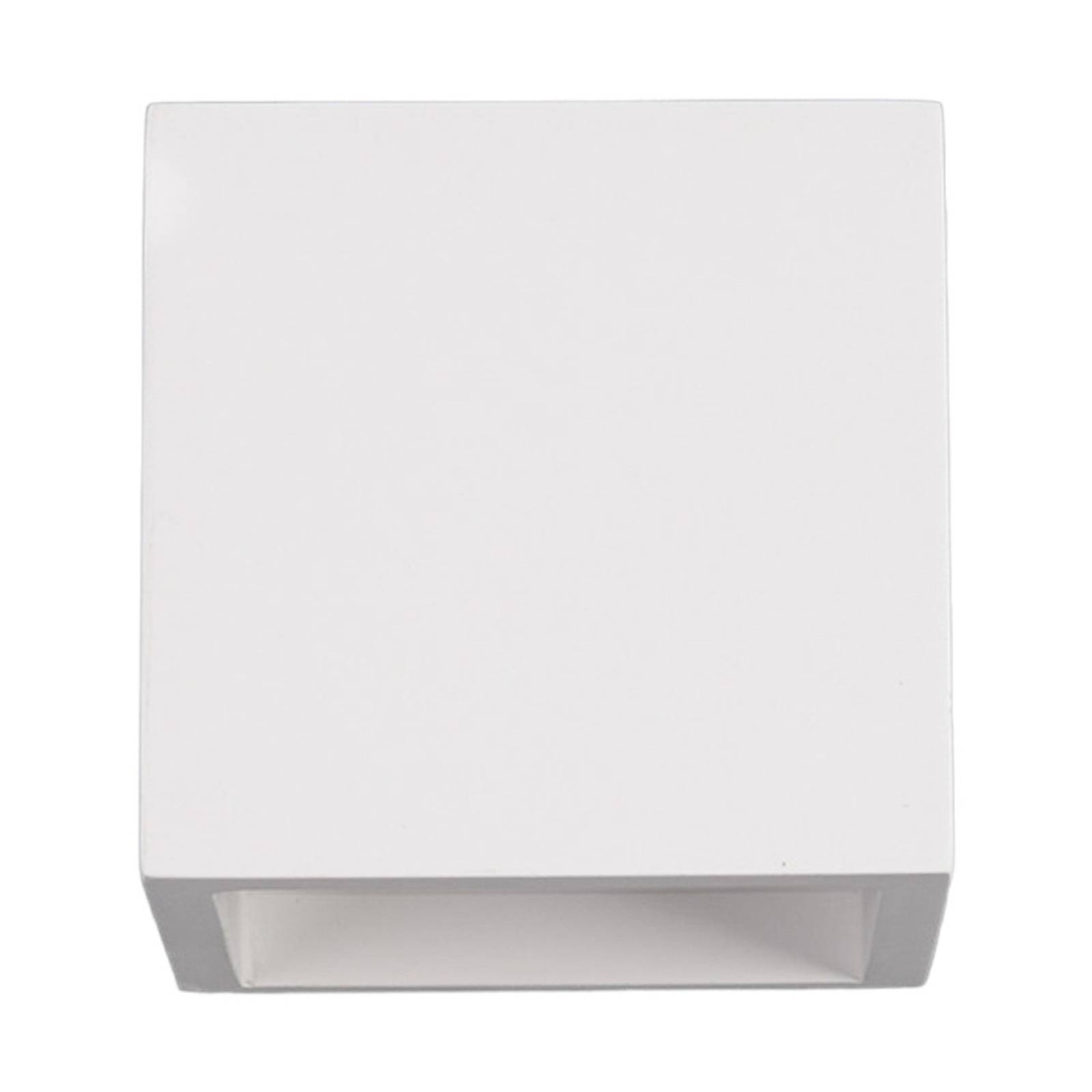 LINDBY Würfelförmige LED-Wandleuchte Marita aus Gips 9613038