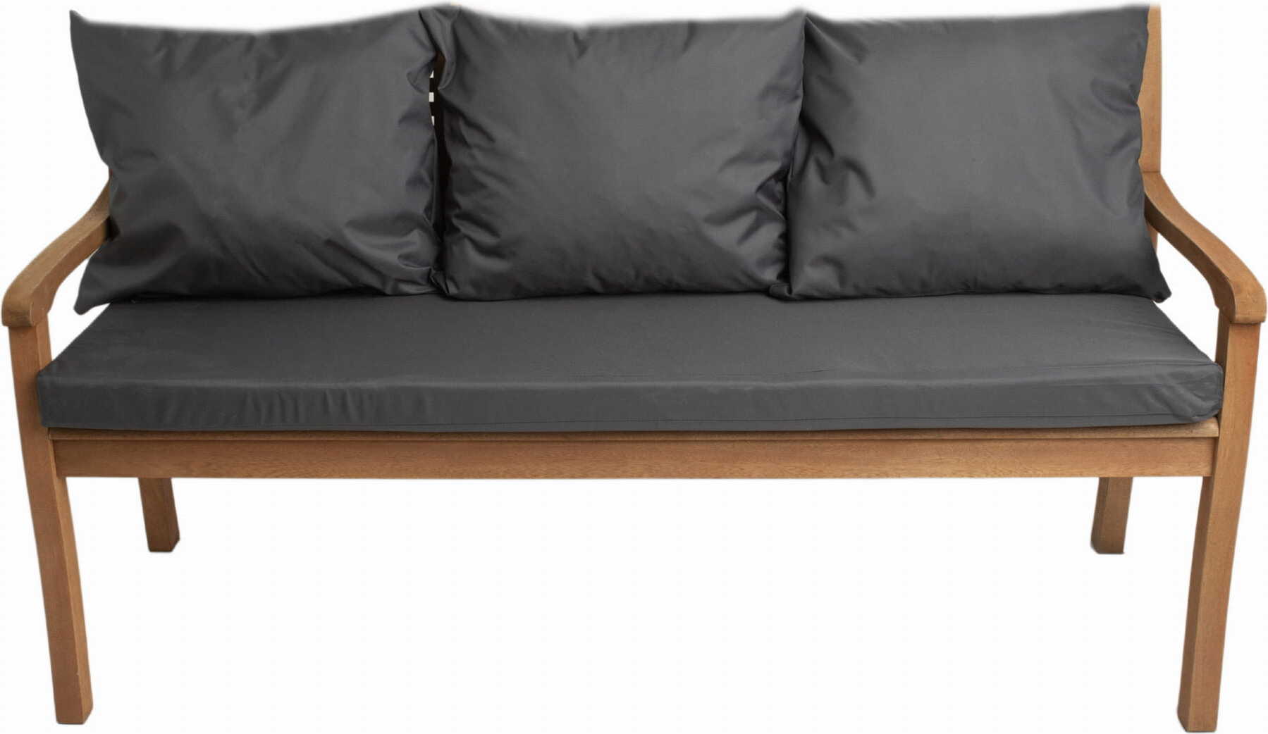 Outsunny Cuscino per Panca a 3 posti 150 x 98 x 8 cm Cuscino per Seduta con Cinghie Cuscino per Schienale per Interni/Esterni Cuscino per Panca da Giardino Panca da Giardino Hollywood