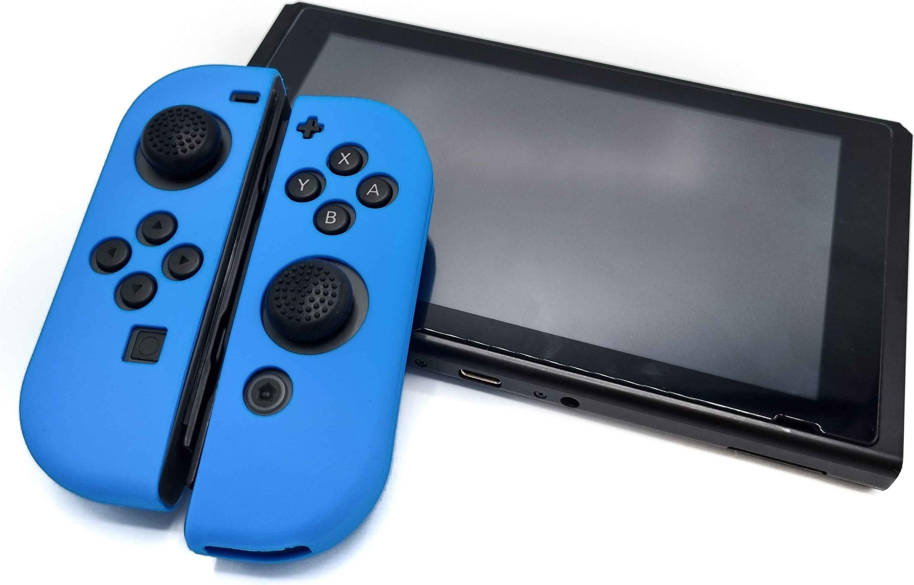Gadgetpoint Hüllen & Skins für Nintendo Switch 1 – Performance-Gaming-Hülle – Soft Grip-Abdeckungen – Rutschfestes Joy-Con-Controller-Zubehör – Hellblau Gadgetpoint Joy-Con-Hüllen