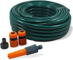 Gartenschlauch - 15 Meter - Komplettes Gartenschlauch-Set - Benson - Pflanzen - Heimwerken rund ums Haus 004915