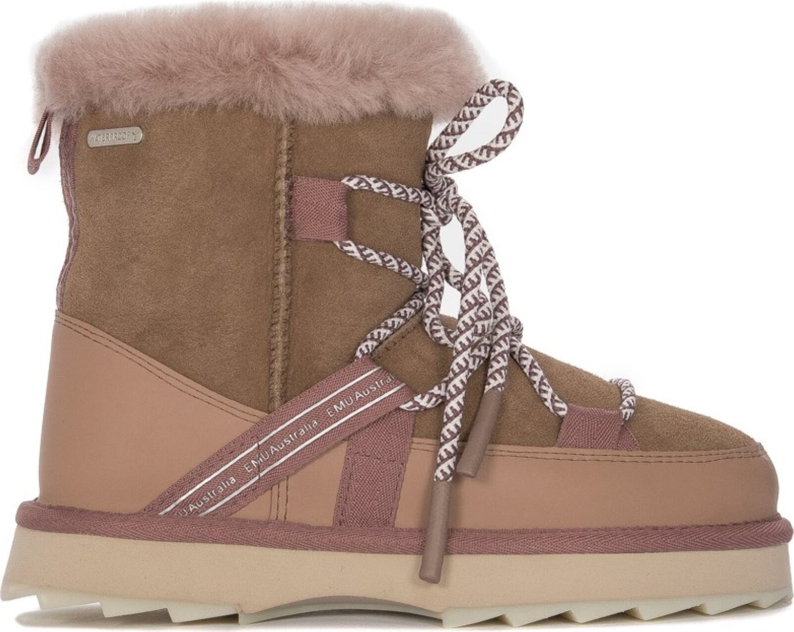 Emu Obuv Buty Australia Botki Damskie Blurred Camel, W12641CAMEL