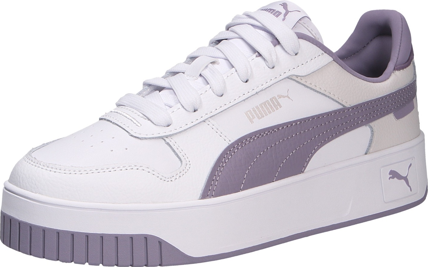 Puma Mädchen Sneaker, weiß(pumawhitepaleplumpuma (012)), Gr. 6 393846-012