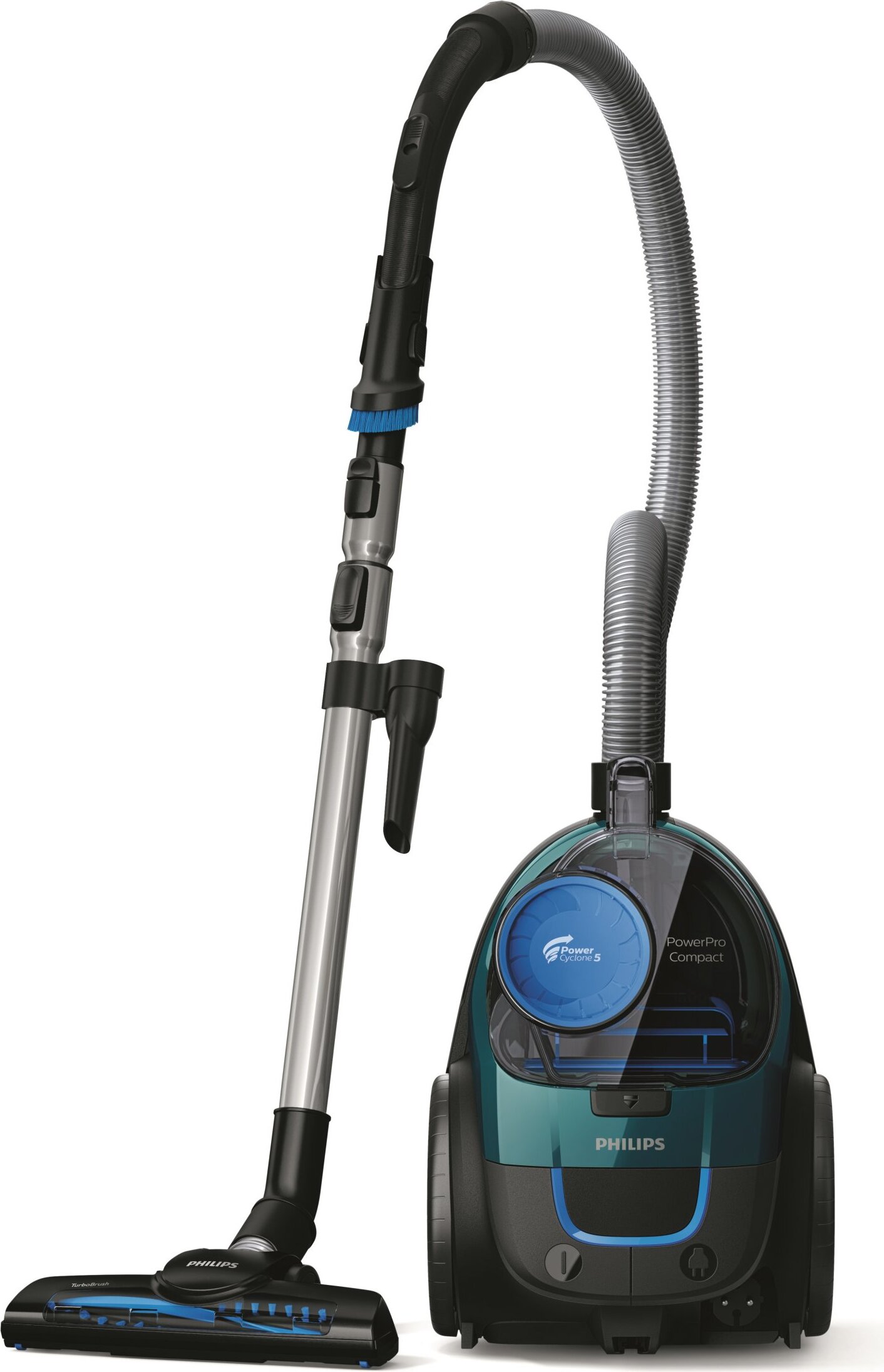 Philips Powerpro Fc9334/09, Kompakter Staubsauger Ohne Beutel, 9M Reichweite