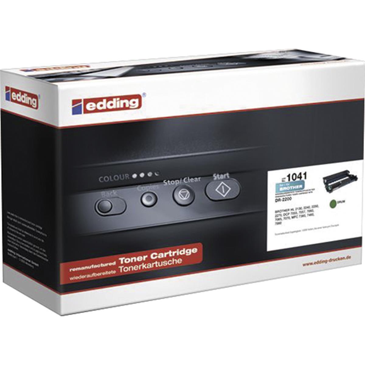 Edding EDD-1041, Kompatibilné, Brother, DCP 7055, DCP 7055 W, DCP 7057, DCP 7060 D, DCP 7060 N, DCP 7065 DN, DCP 7070 DW, Fax 2840, Fax..., 1 kusov, 12000 strany, DR-2200