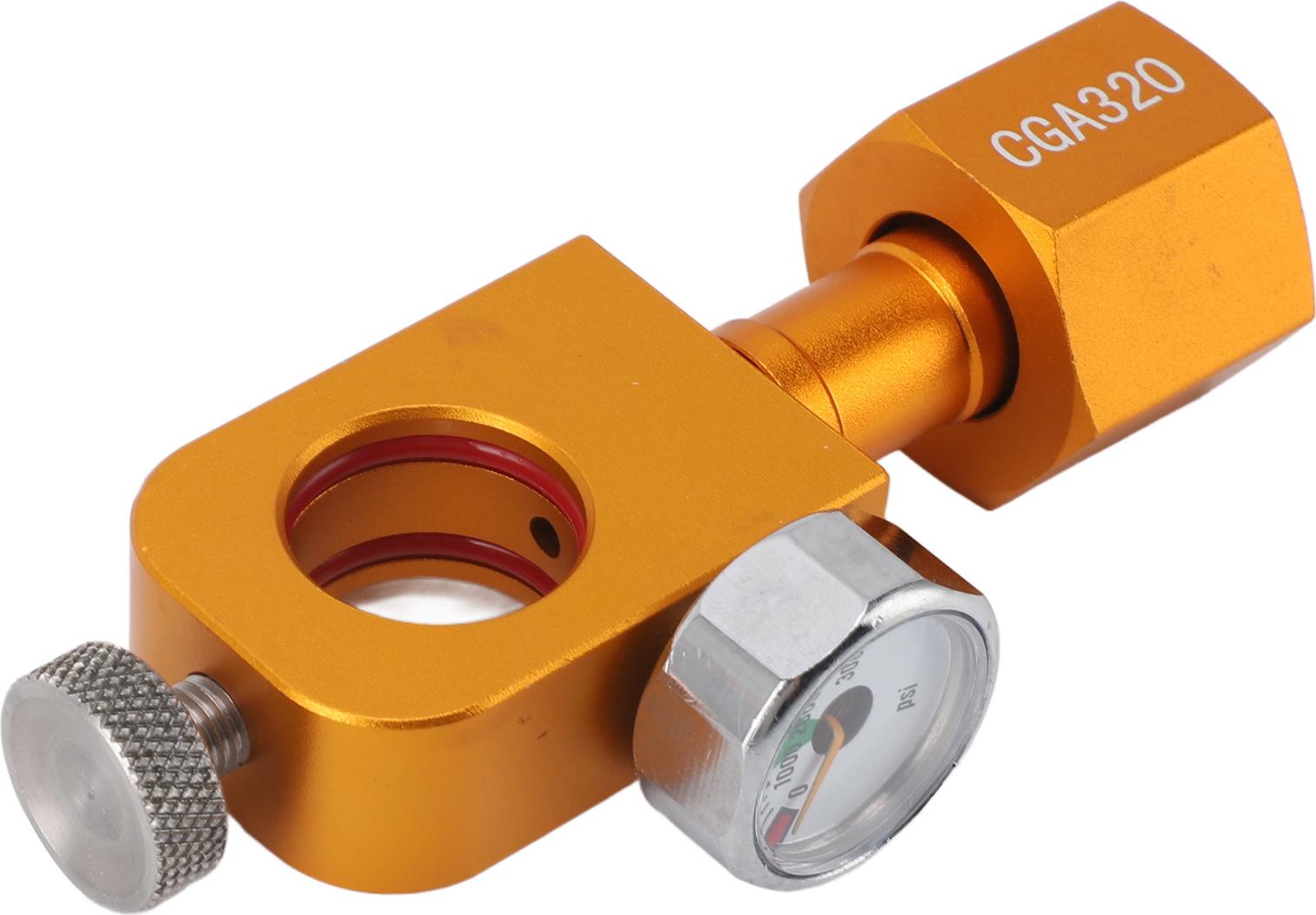 Cocosity CGA320 CO2 -Nachflladapter mit Druckmessger?te Soda Nachfllung schnell fr Duo Carbonator Maker Ventilzubeh?r