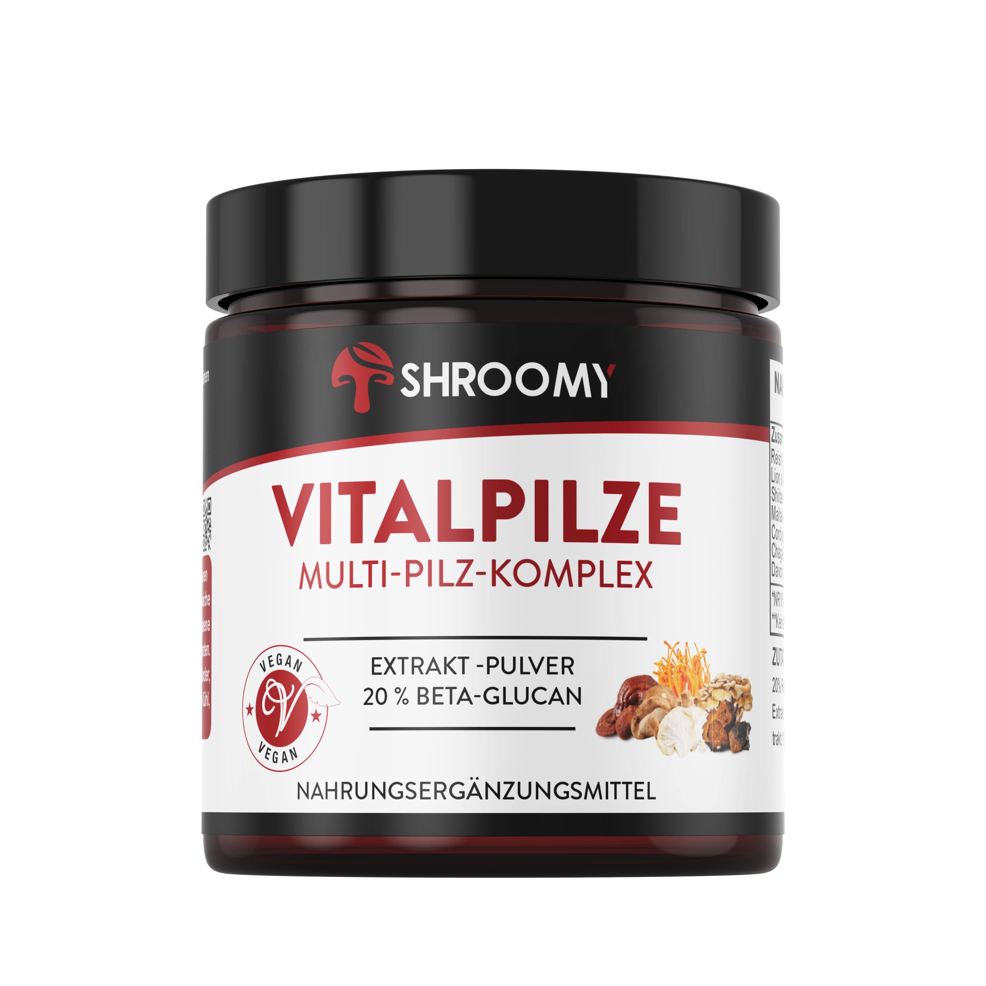 as prime products GmbH SHROOMY Vitalpilze Extrakt Pulver SH-24-070-00