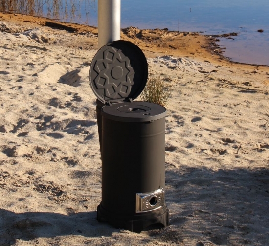 ecofoxx Gartenkamin Eintopfofen Garten-Kaminofen Allesbrenner - Holz-Kohle-Sägespäne-Pellets