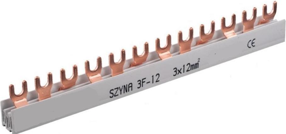Pawbol Anschlussstromschiene, Kamm 3F S-12 12mm2