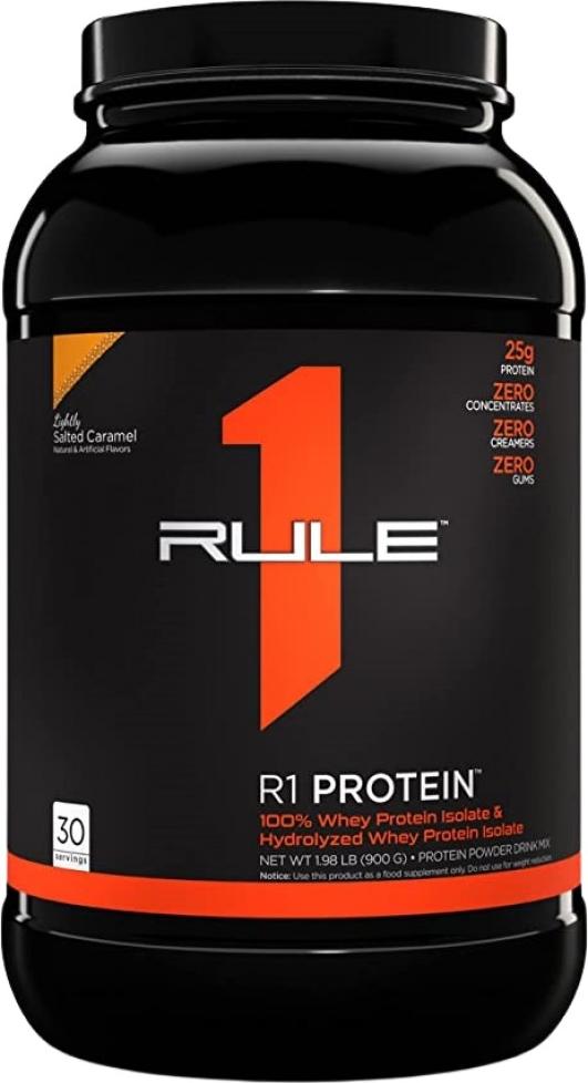 Rule One Rule1 R1 Protein Whey Isolate (2lbs) Salted Caramel - Eiweiße - Molkenprotein-Isolat RU0456