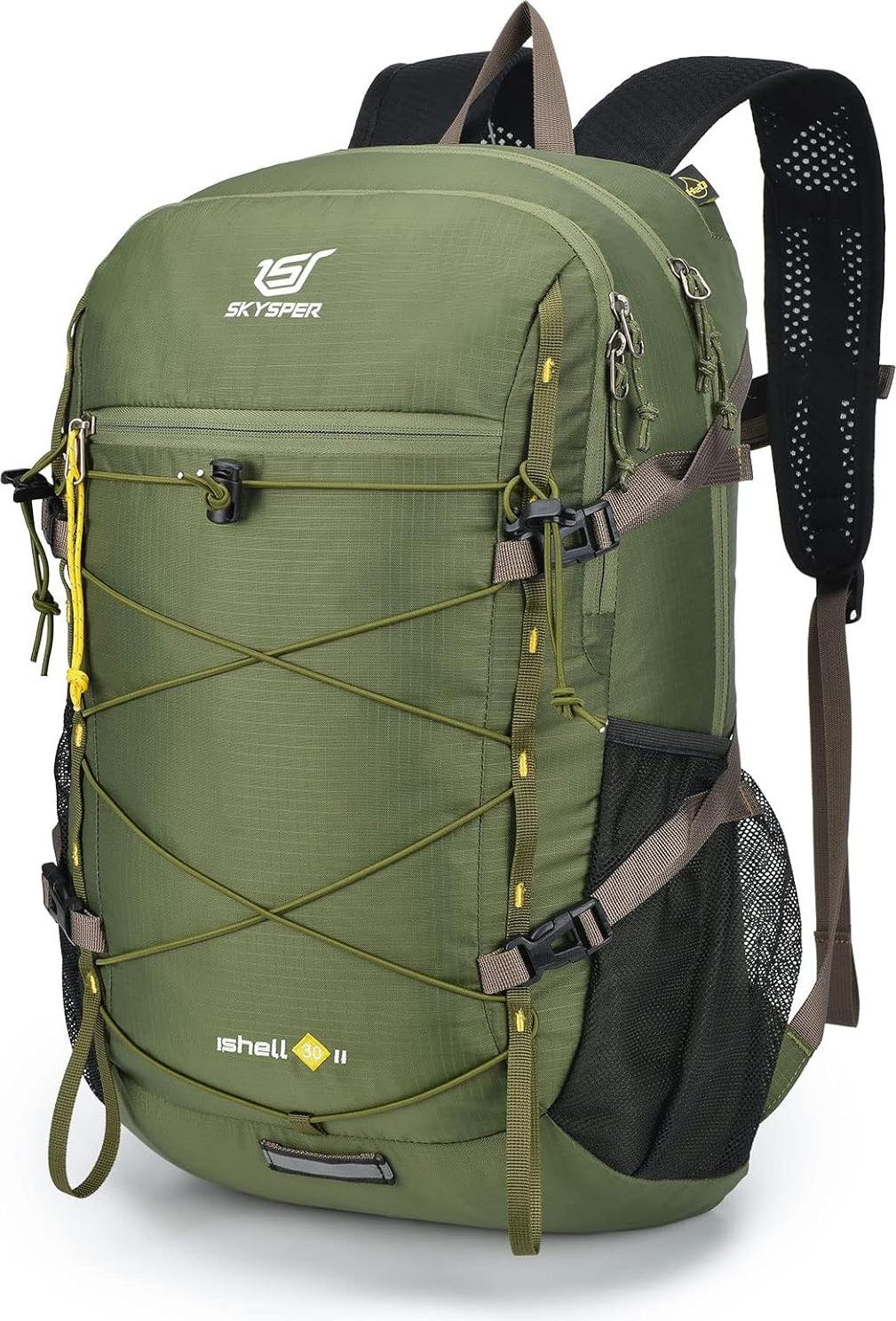 Famanu Faltbarer Rucksack 30L - Atmungsaktiv für Trekking und Outdooraktivitäten SHSHOP