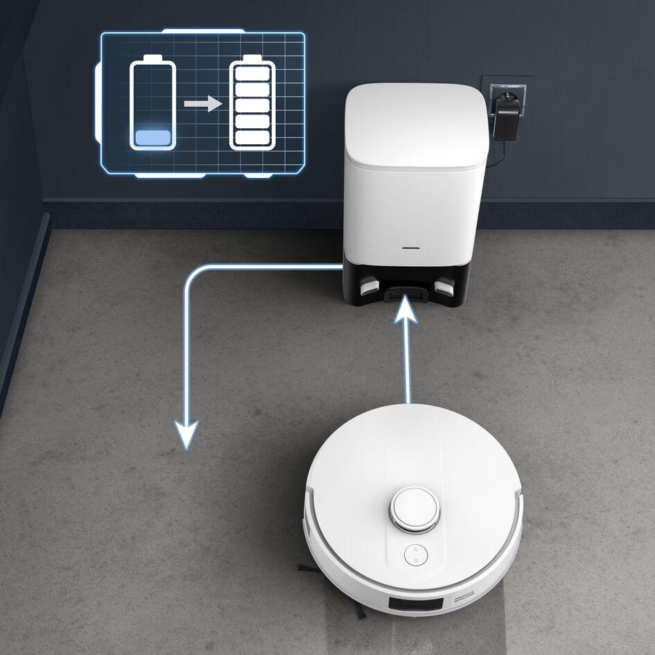 Rowenta X-Plorer RR9197WH Roboter-Staubsauger 0,29 l Beutellos Wei