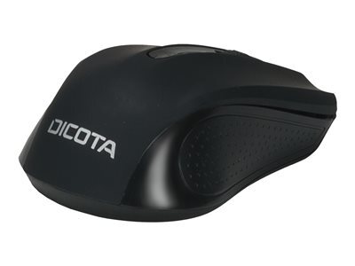 Dicota D31659, Beidhändig, RF Wireless, 1000 DPI, Schwarz