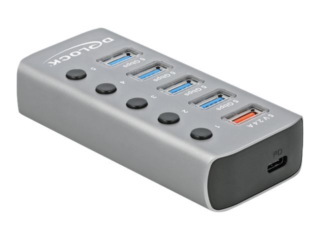 Delock - Hub - 4 x USB 3,2 Gen 1 - Desktop (63263)