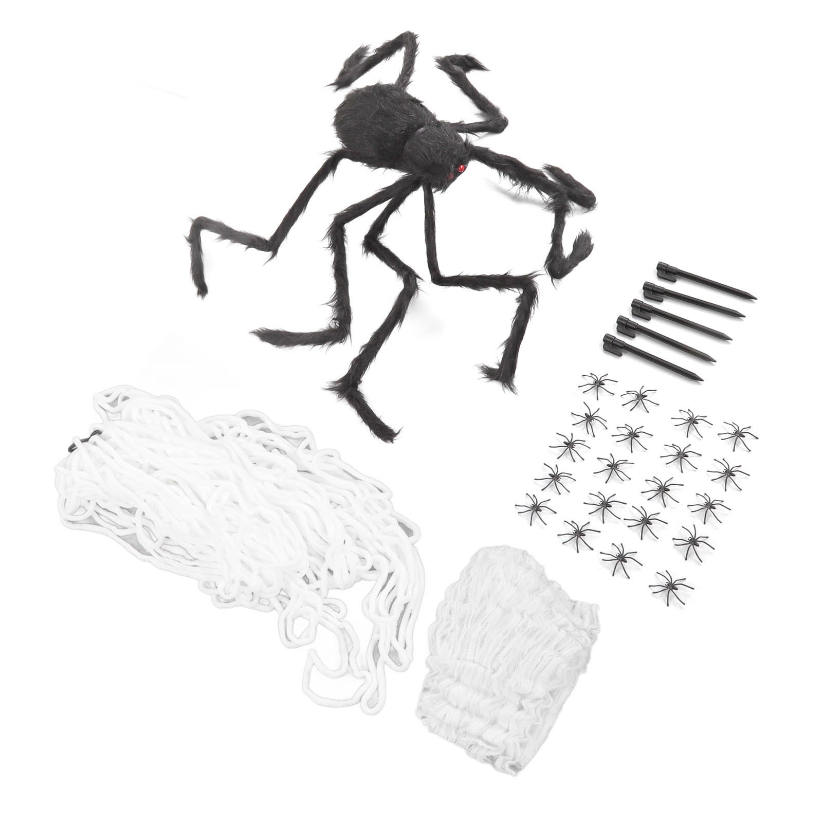 Cocosity Spinnennetz Dekoration,Spinne Spinnennetz Requisiten,Halloween Spinnennetz,Künstliches Spinnennetz und Spinne,Baumwolle Spinnennetz Dekoration,Spinnennetz und Spinne Terror Dekoration