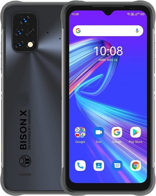 UMIDIGI Bison X10S 4/32GB, 6150 mAh, sivá