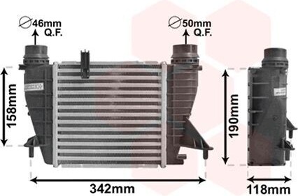 VAN WEZEL 43004553 Intercooler