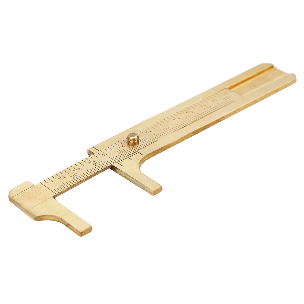 Cocosity Messschieber,Messschieber Lineal,Schmuck Messschieber,Messwerkzeug,Messschieber aus Messing