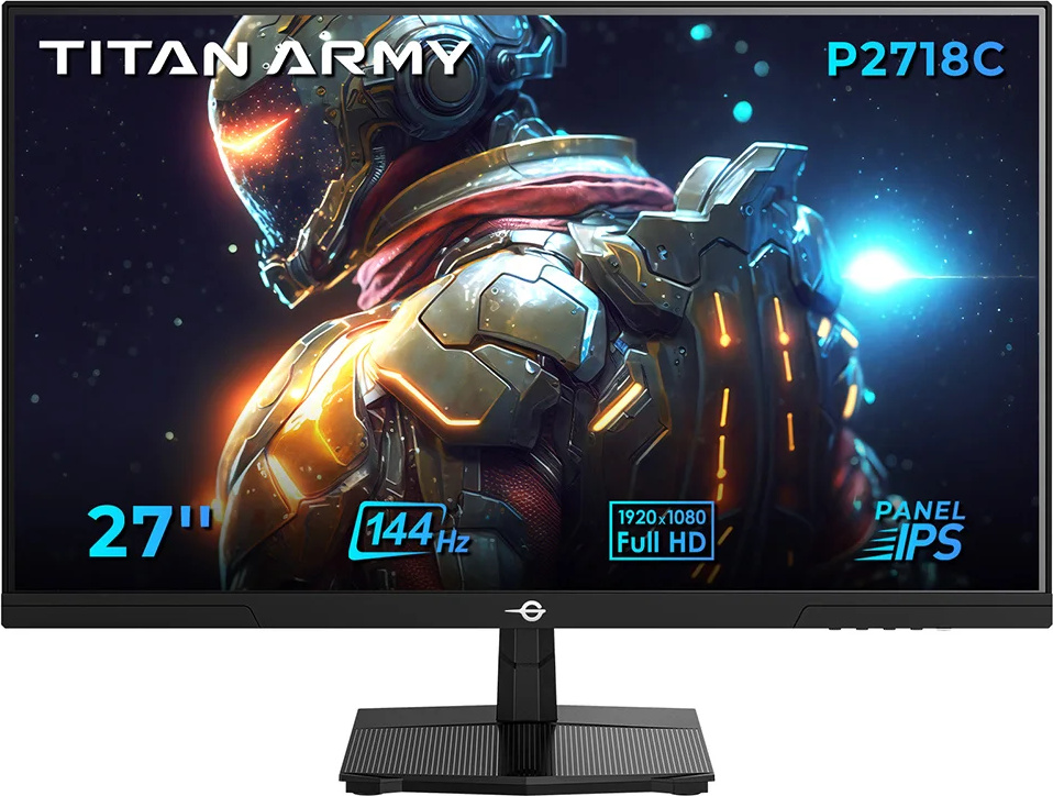 Herný monitor TITAN ARMY, 27-palcový displej IPS, 144 Hz obnovovacia frekvencia, P2718C